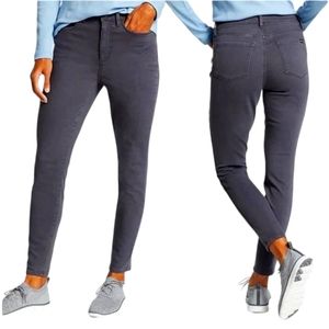 Eddie Bauer  Grey Elysian Slightly-Curvy High-Rise Slim Straight  Pant